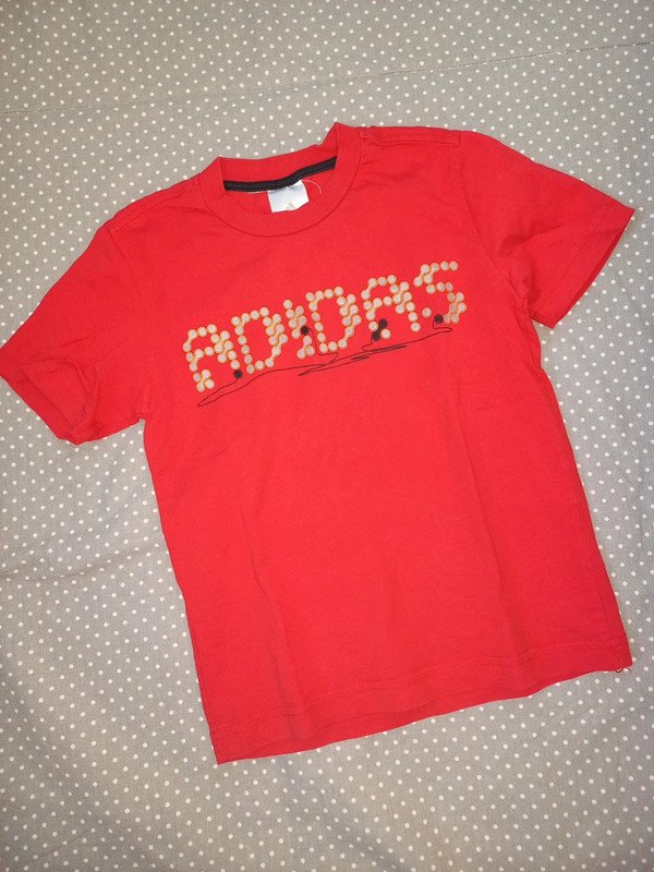TOP ZUSTAND! Adidas Shirt Gr 128, dunkelrot, Sportshirt, Fussball, Kurzarm, Sportunterricht