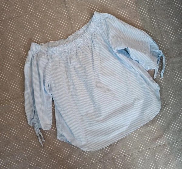 NEUWERTIG! H&M Blogger Bluse Gr 36/S, Damen, Ringel, gestreift, maritim Frühling, Sommer, Strand, blau, weiß