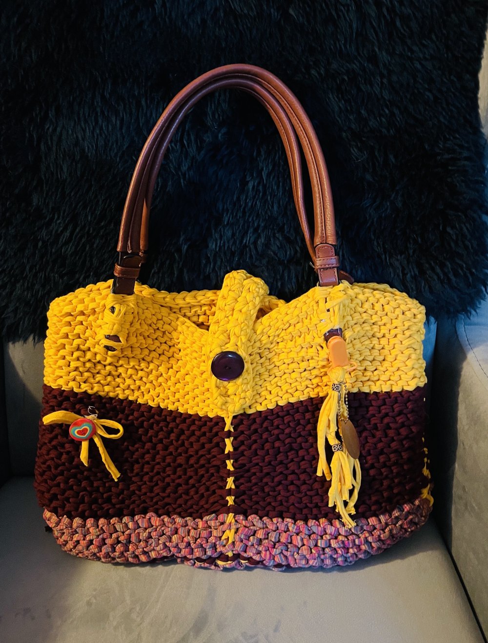 Shopper gestrickt