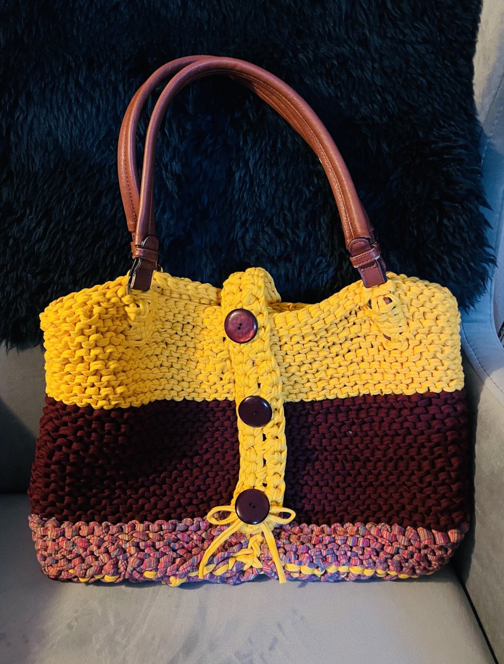 Shopper gestrickt