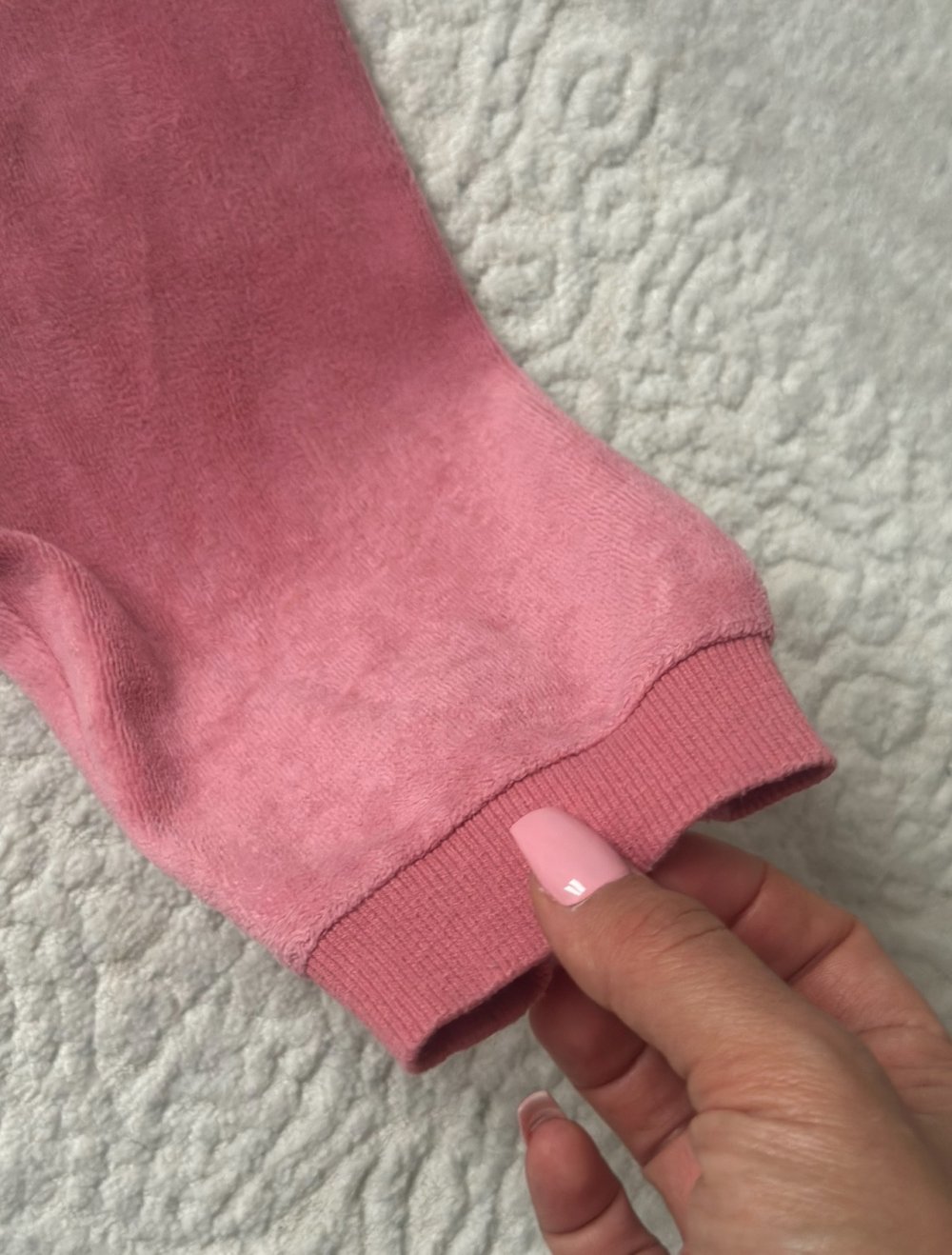 Samt Zweiteiler in rosé alt rosa