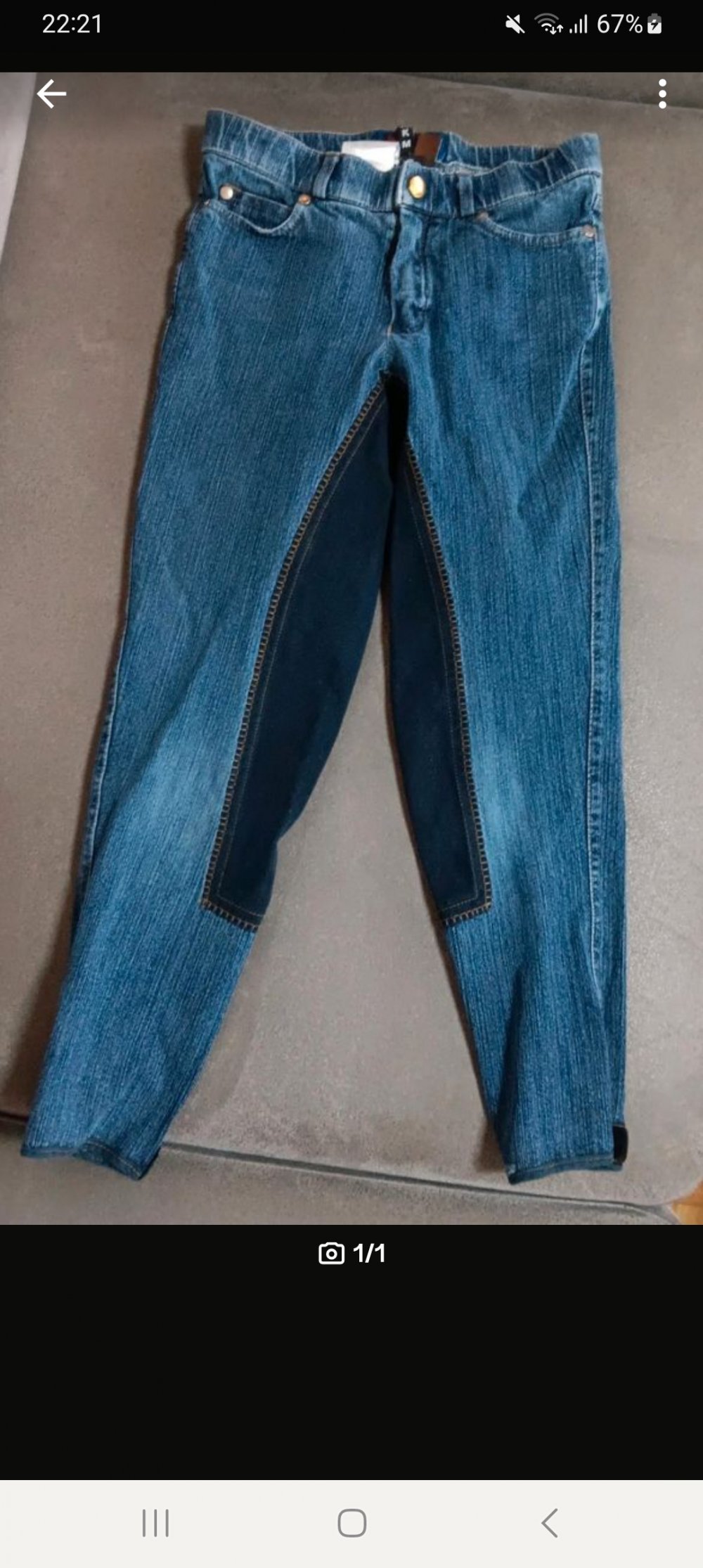 Jeansreithose, Größe: 140, Marke: HKM, sehr guter Zustand