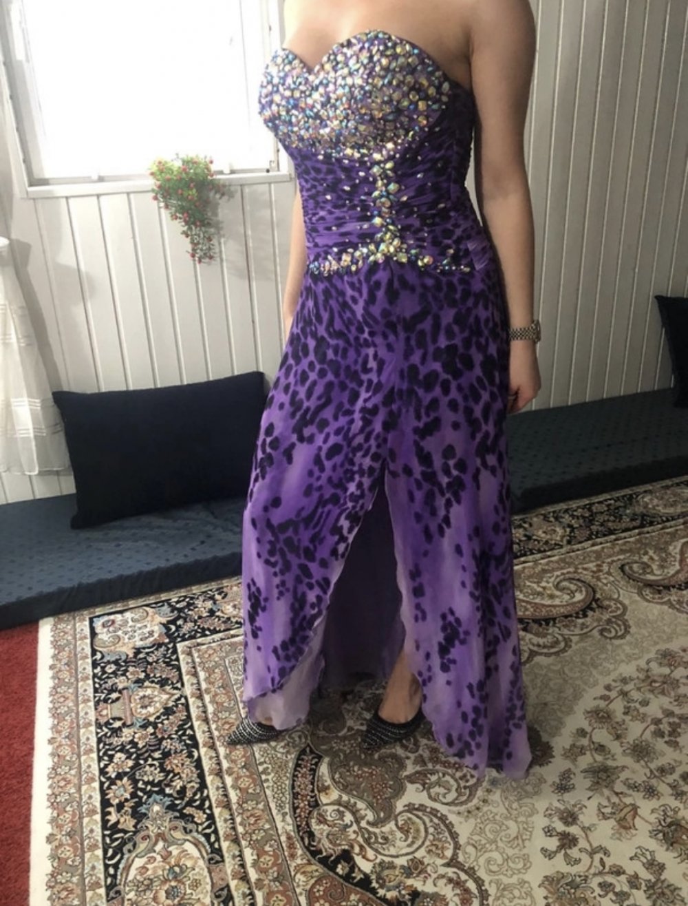 Schönes Abendkleid Ballkleid Kleid Maxikleid Hochzeitskleid Strass Pailletten
