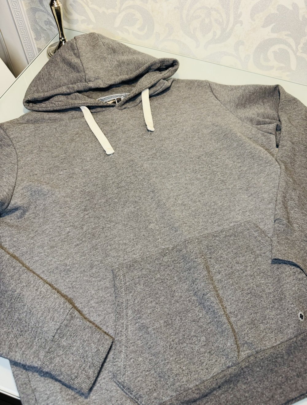Schöner Herren Hoodie Kapuze Alex M Sweatshirt Grau Pullover Kapuzenpullover