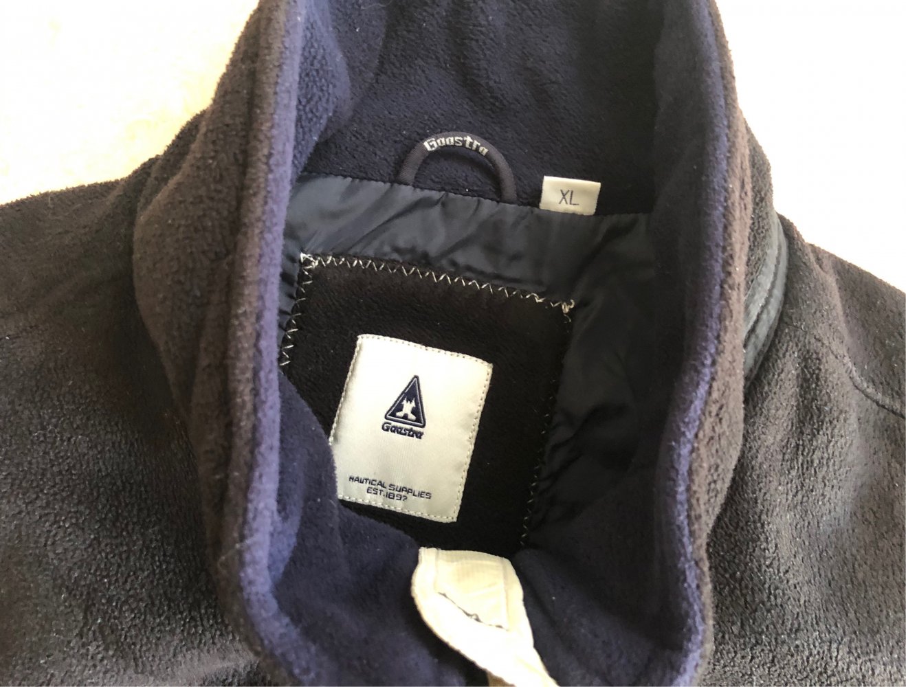 Gaastra gefütterte Fleecejacke in Gr XL - schwarz