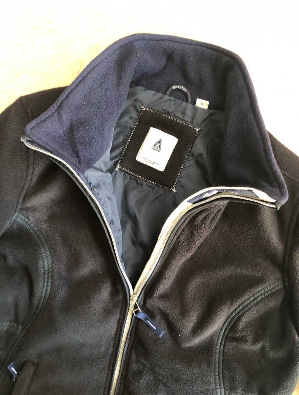 Gaastra gefütterte Fleecejacke in Gr XL - schwarz