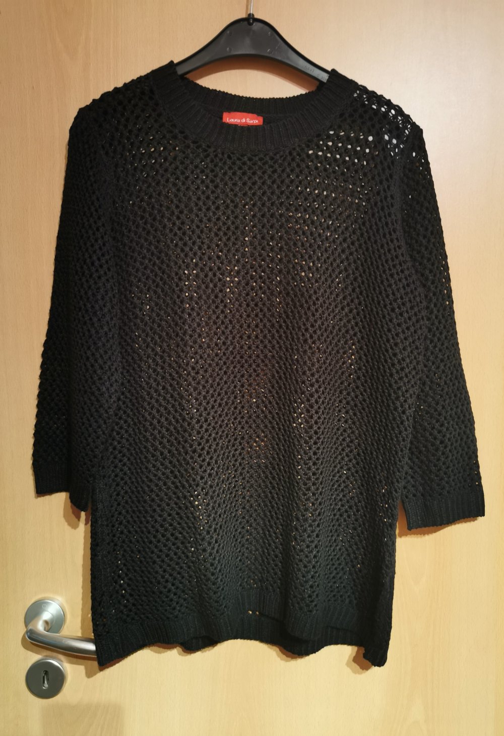 schwarzer Strickpullover (Gr. 44)