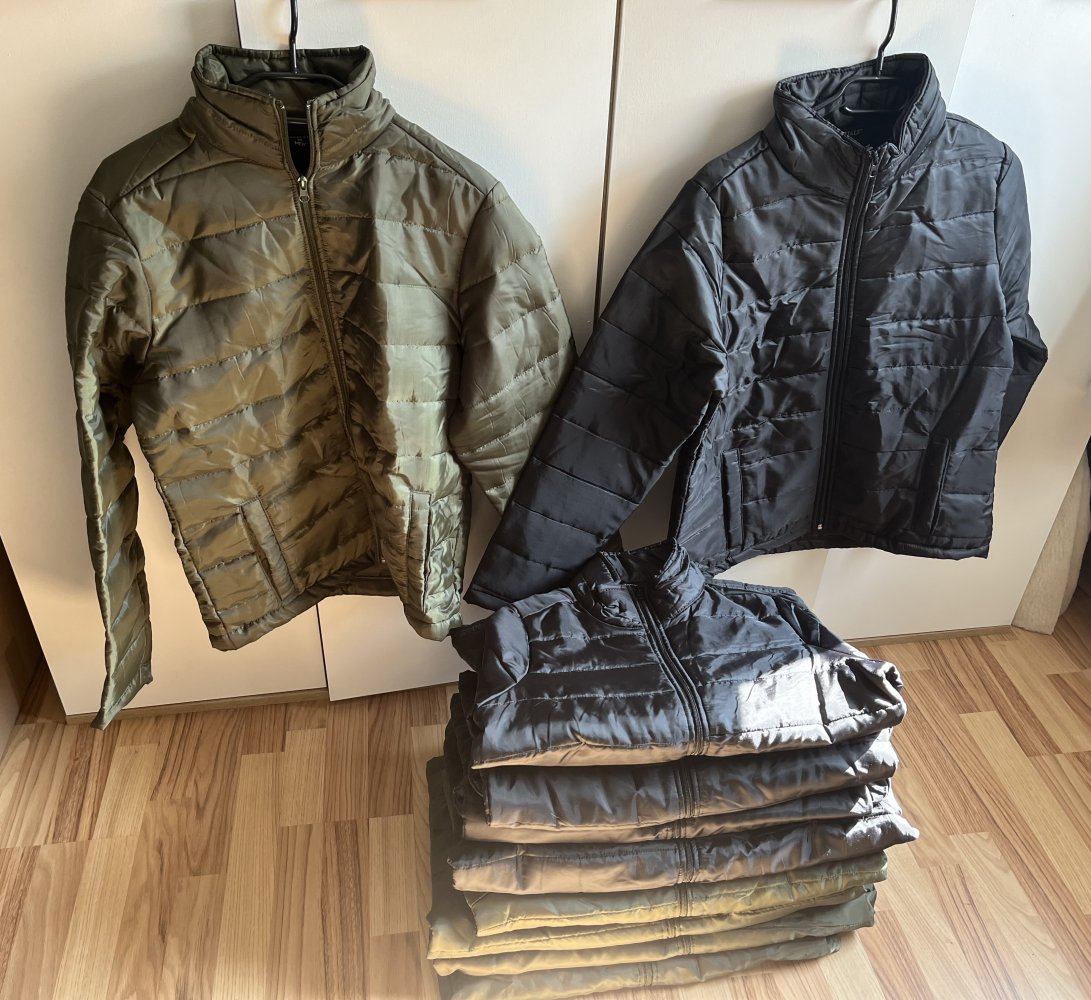 Jacke Übergangsjacke Set Grün und Schwarz