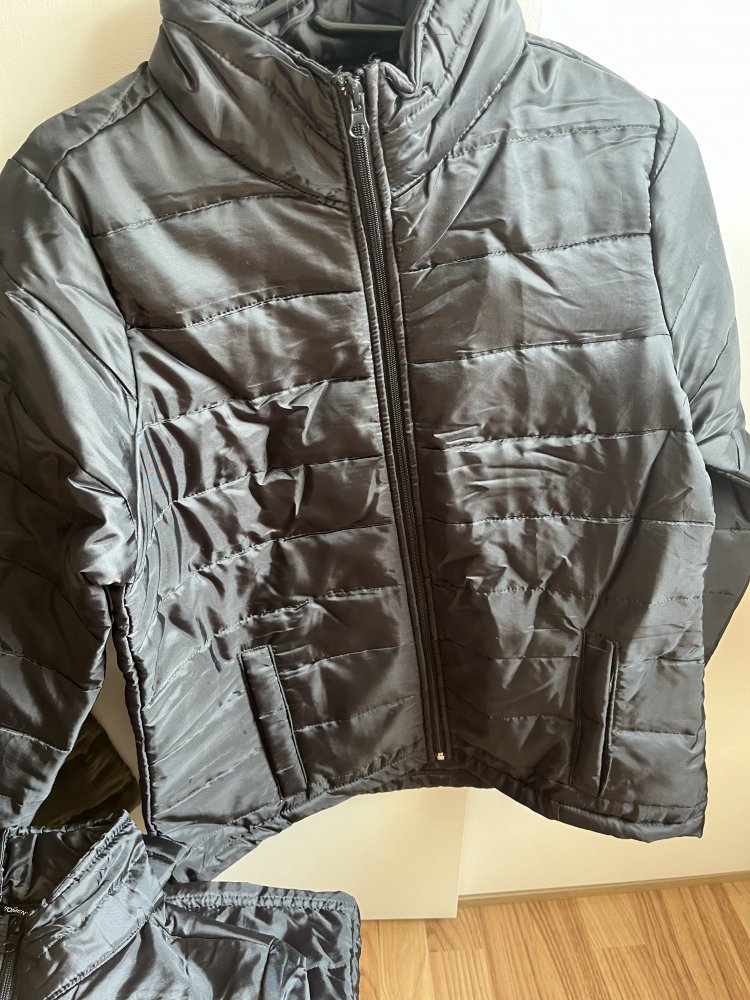 Jacke Übergangsjacke Set Grün und Schwarz