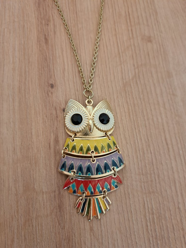 Eulen Kette - Gold Schmuck
