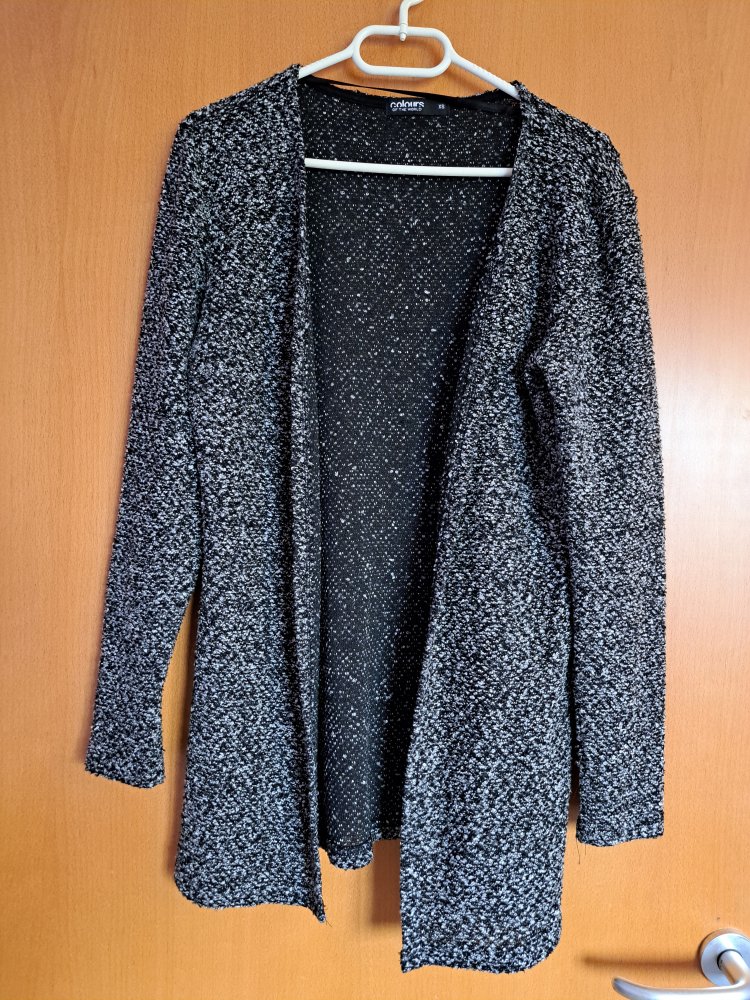 Strick Weste Gr. XS Cardigan meliert
