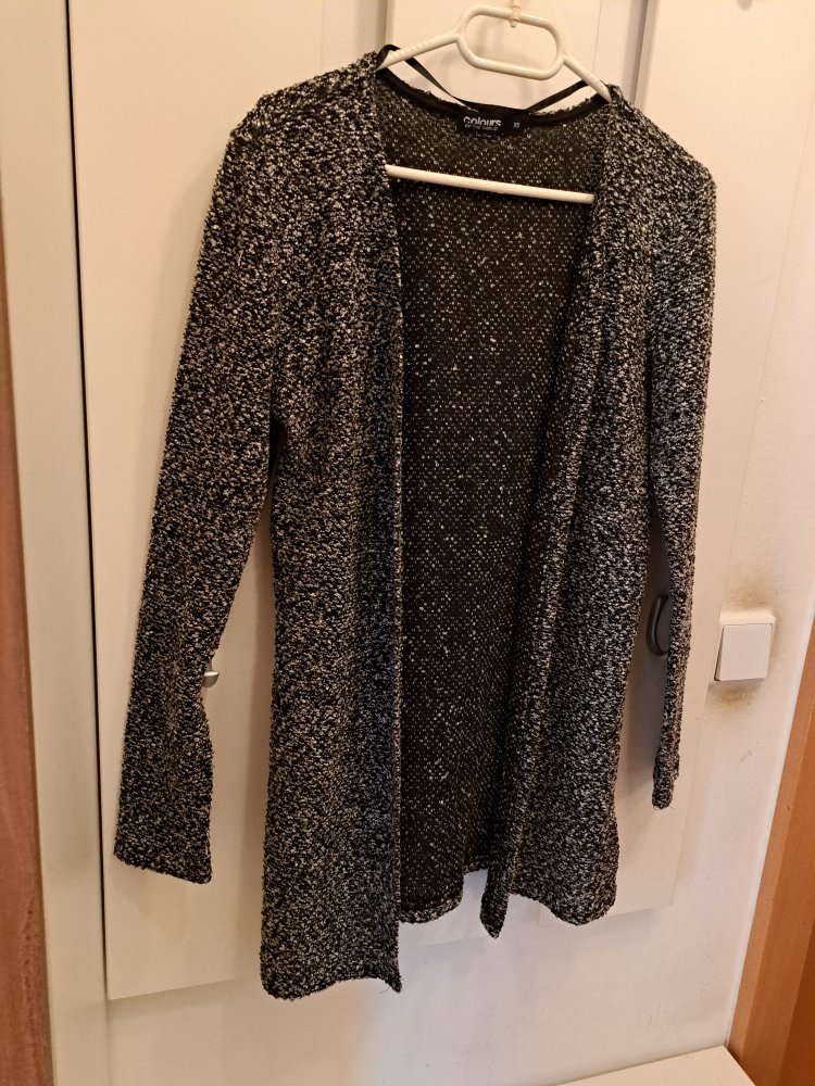 Strick Weste Gr. XS Cardigan meliert