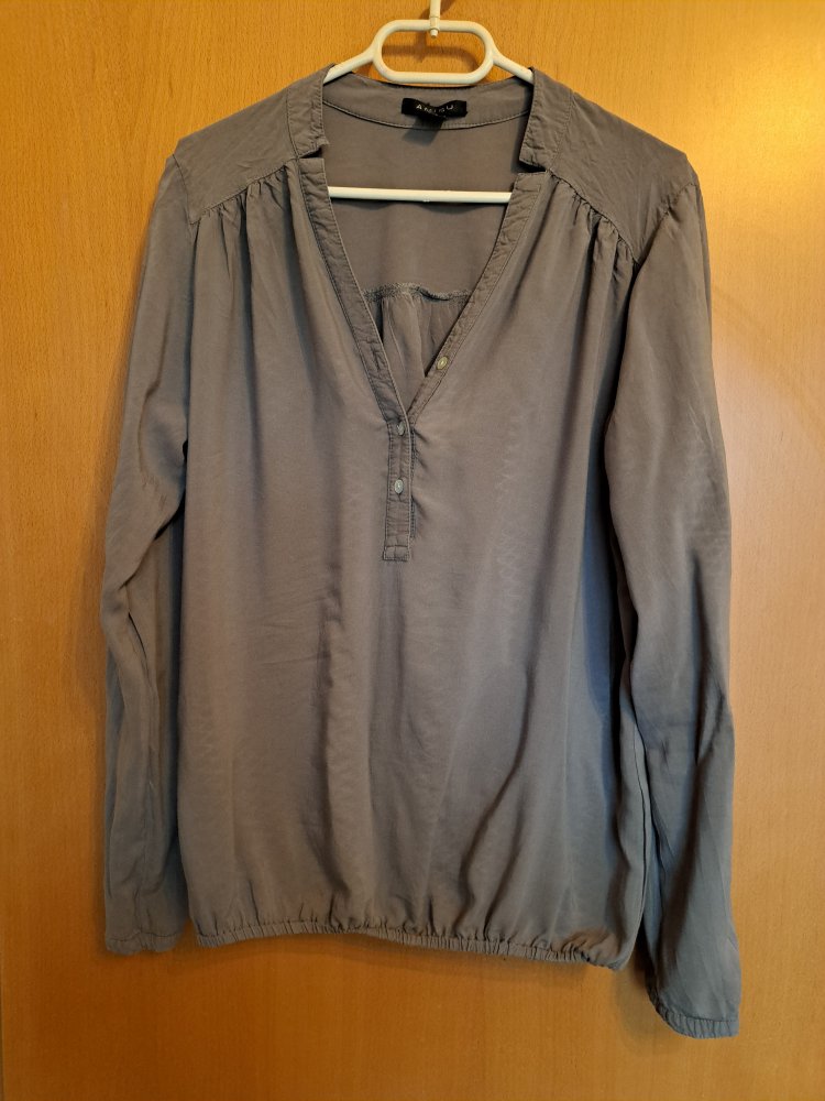 Bluse in Grau Gr. S 36 Business