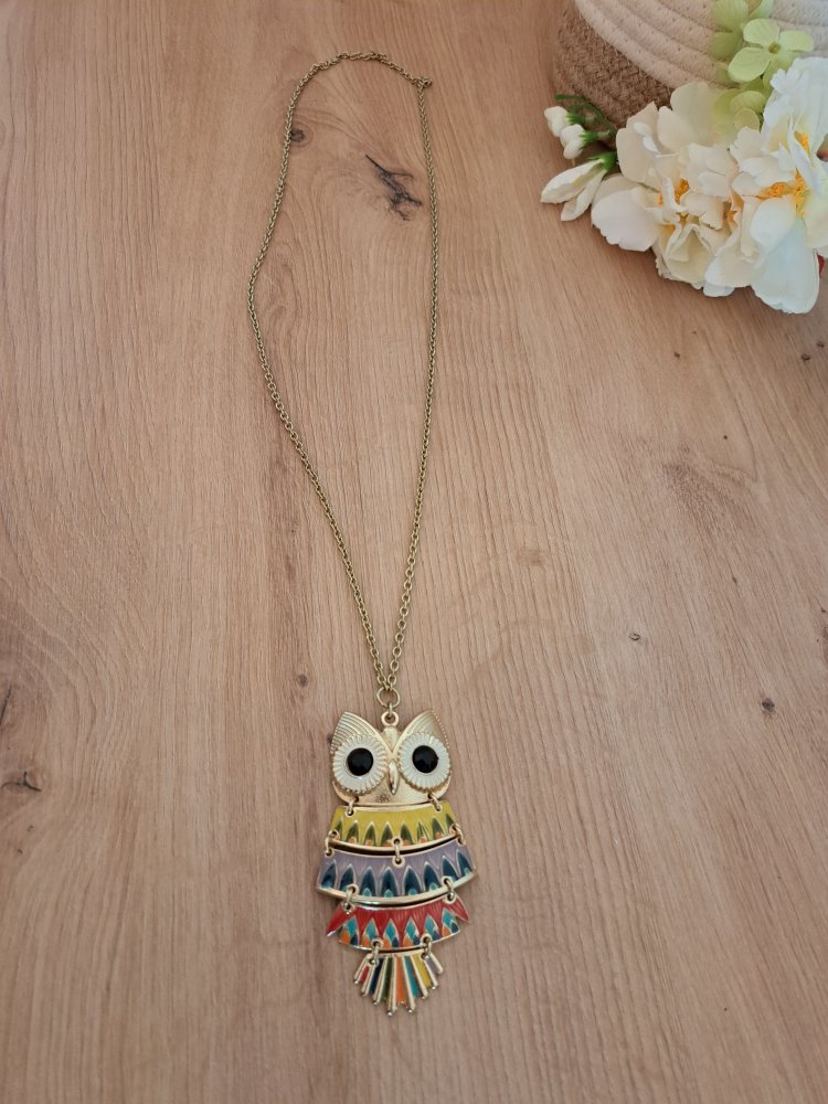 Eulen Kette - Gold Schmuck