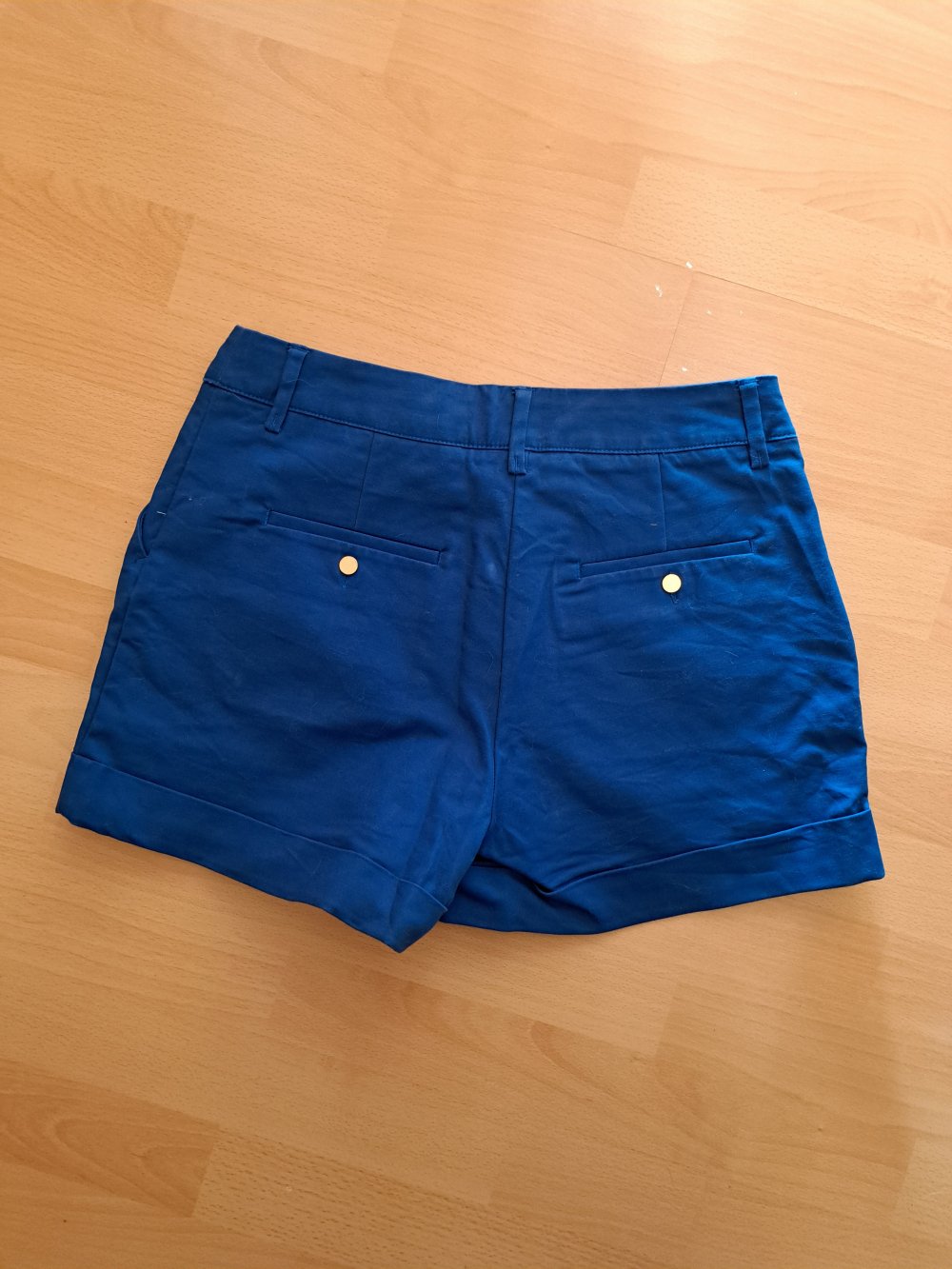 H&M Shorts Gr. 36 S blau Highwaist Pants