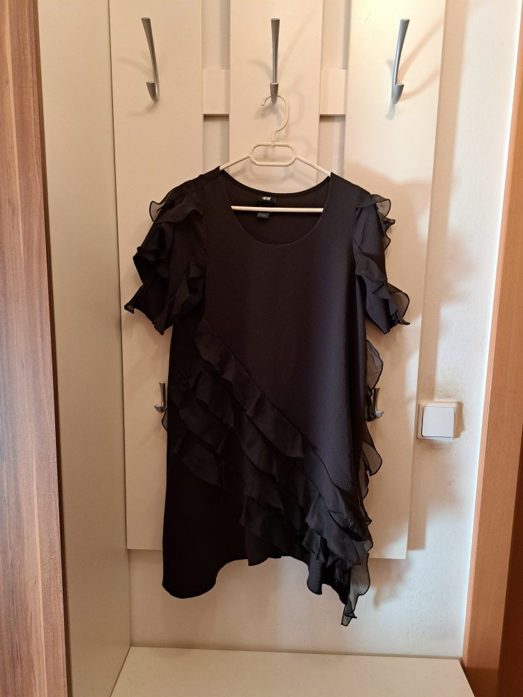 H&M Bluse Gr. 36 S Volants Kleid