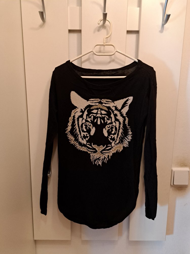  Orsay Pullover Gr. XS Tiger Feinstrick