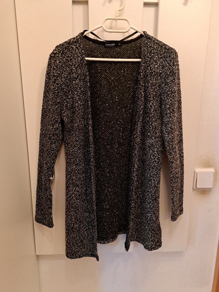 Strick Weste Gr. XS Cardigan meliert