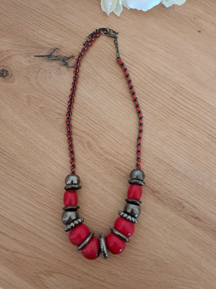  Perlen Kette - Kugeln Schmuck 