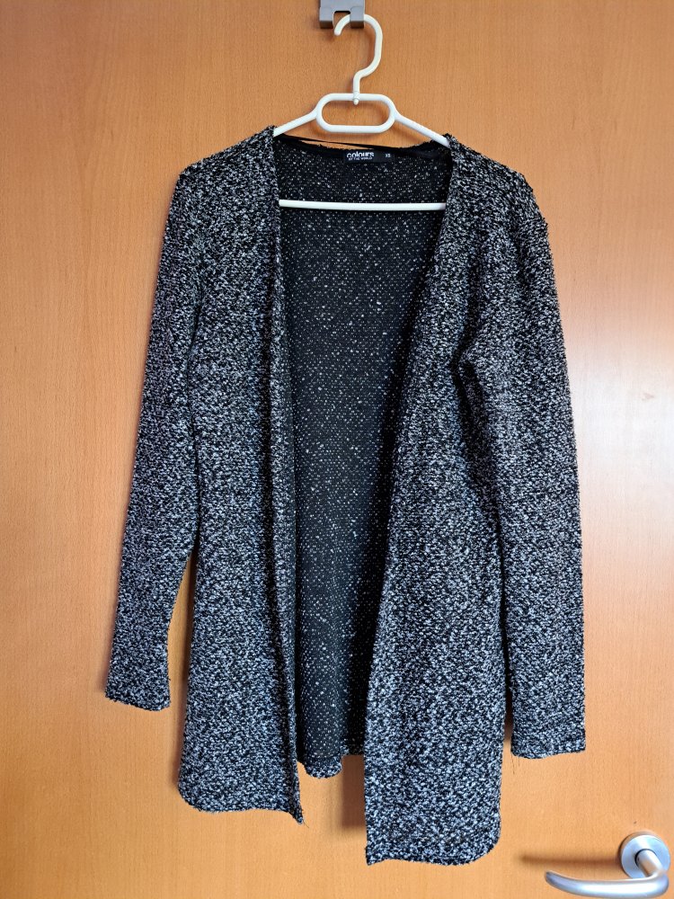 Strick Weste Gr. XS Cardigan meliert