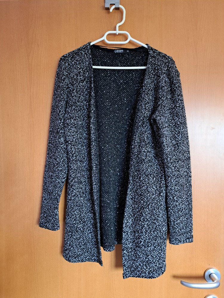 Strick Weste Gr. XS Cardigan meliert