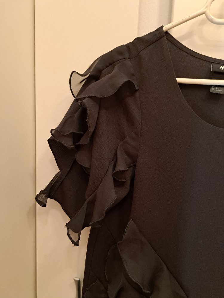 H&M Bluse Gr. 36 S Volants Kleid