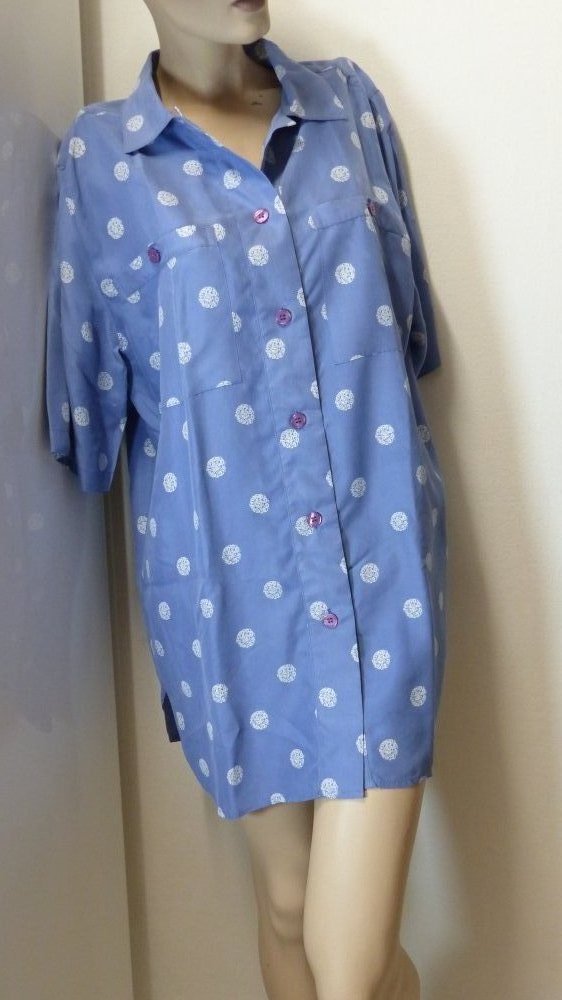 Seiden oversized Blusenhemd/ Tunikahemd von Madeleine
