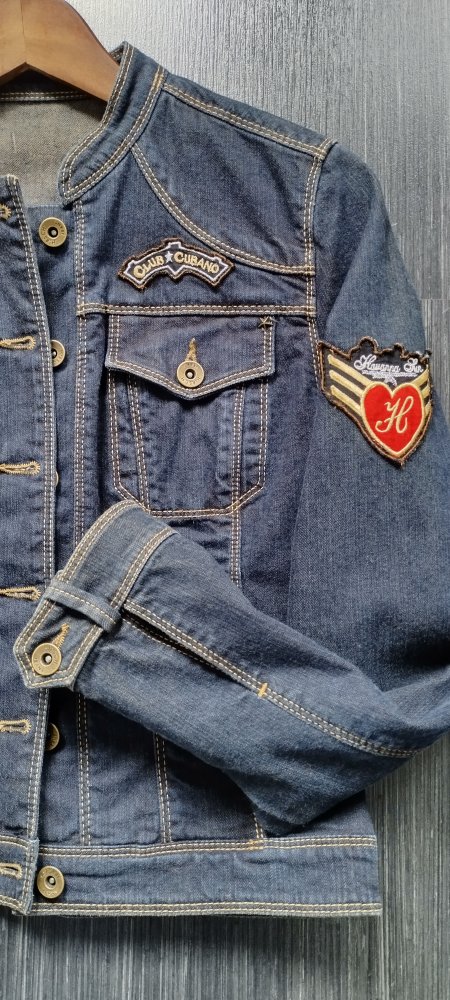 Jeansjacke von HIRSCH. Gr. 36 (34)
