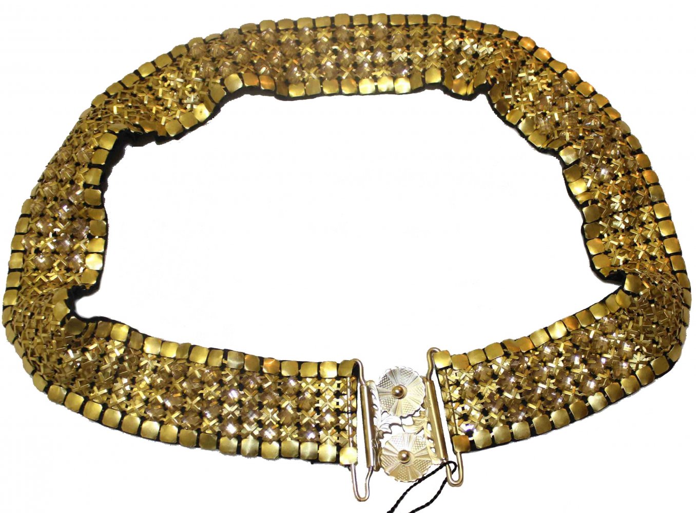 NEU: Elie Tahari, Gürtel aus Metall, goldfarbe mit Svarovski-Steinen, Boutiquen-Preis: 349 Euro 