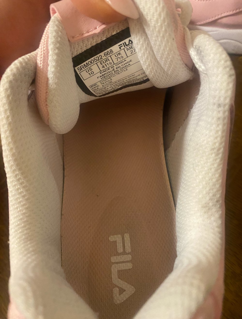 Fila sneaker rosa