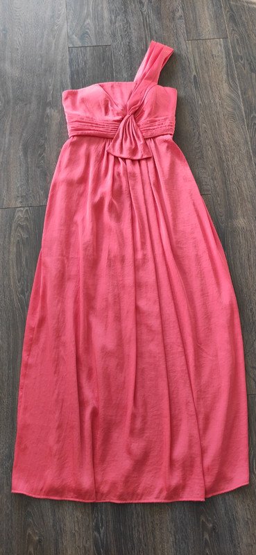 Oneshoulder Abendkleid in Koralle