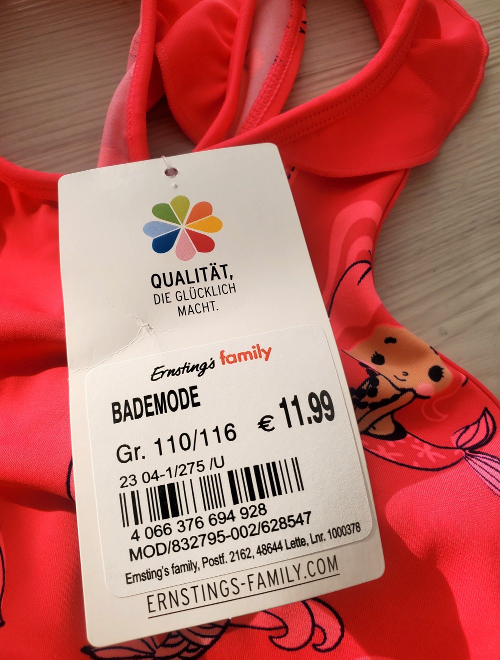 Mädchen Badeanzug