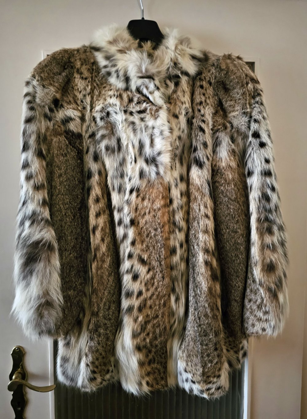 Echt Pelz Luchs-Fell Jacke Gr. XL