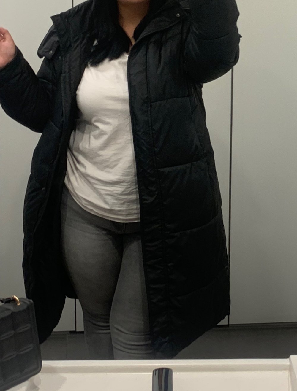 lange winter jacke