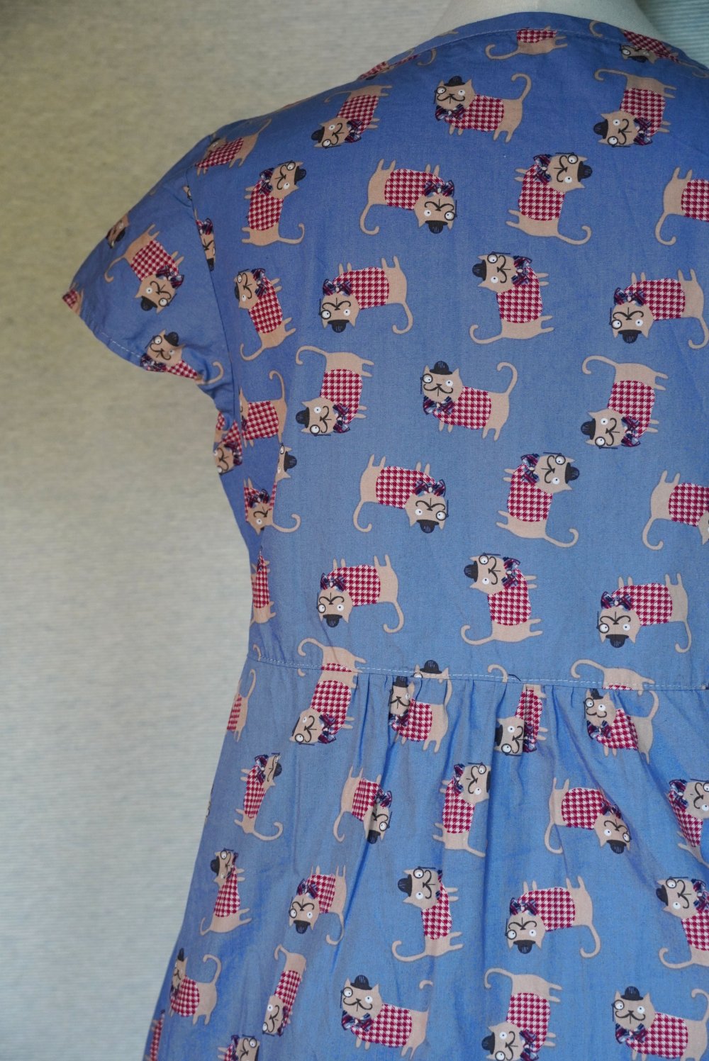 Shirt Gr. S Lagenlook Baumwollshirt Katze 