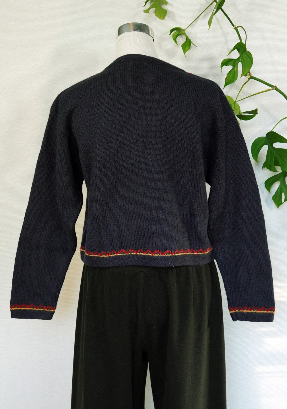 Strickjacke Gr. S Wolle Trachtenjacke Cardigan
