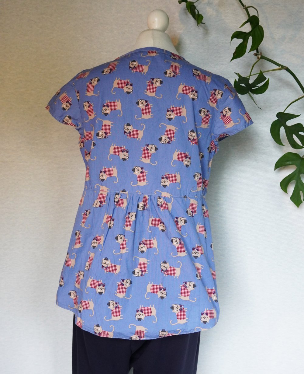 Shirt Gr. S Lagenlook Baumwollshirt Katze 