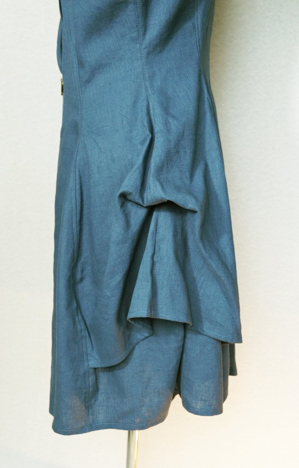 Ballonkleid Gr. 38 - 40 Wickelkleid Leinenkleid