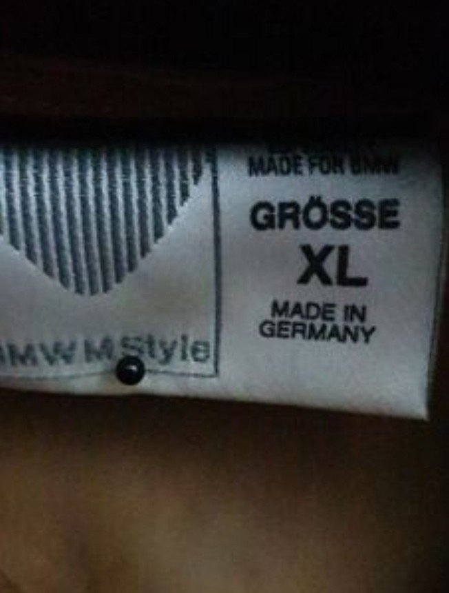 true vintage original Retro BMW M style echtes leder gr.Xl