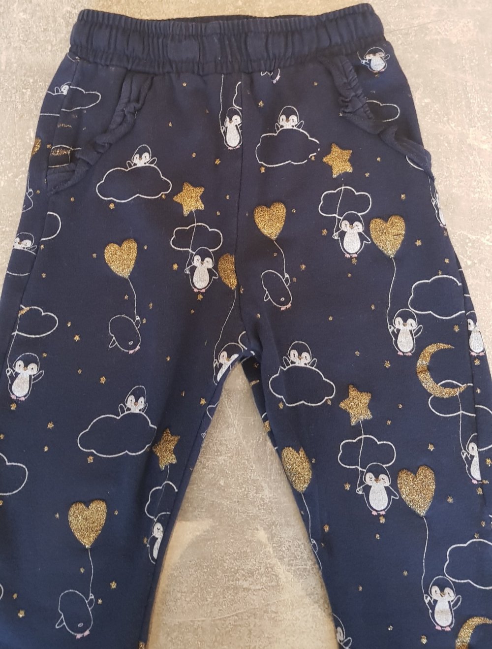 Jogginghose Gr.92 #Topomini #Pinguine #glitzer