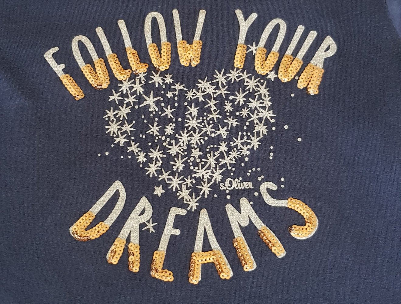 Langarmshirt Gr.104/110 #Follow your Dreams
