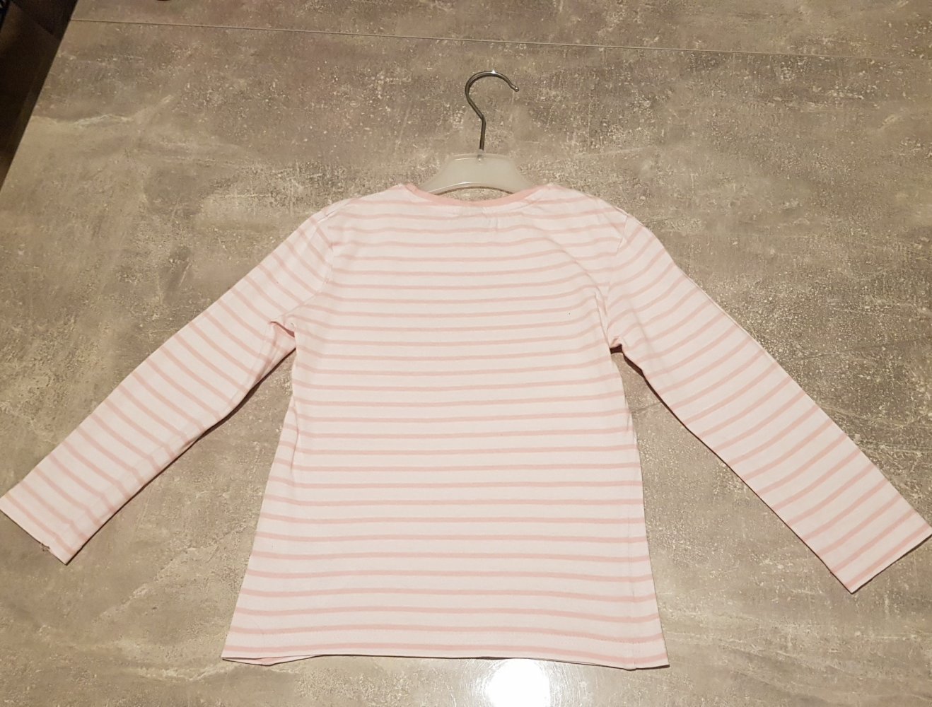 Langarmshirt Gr.110 #Katze #Glitze #gestreift