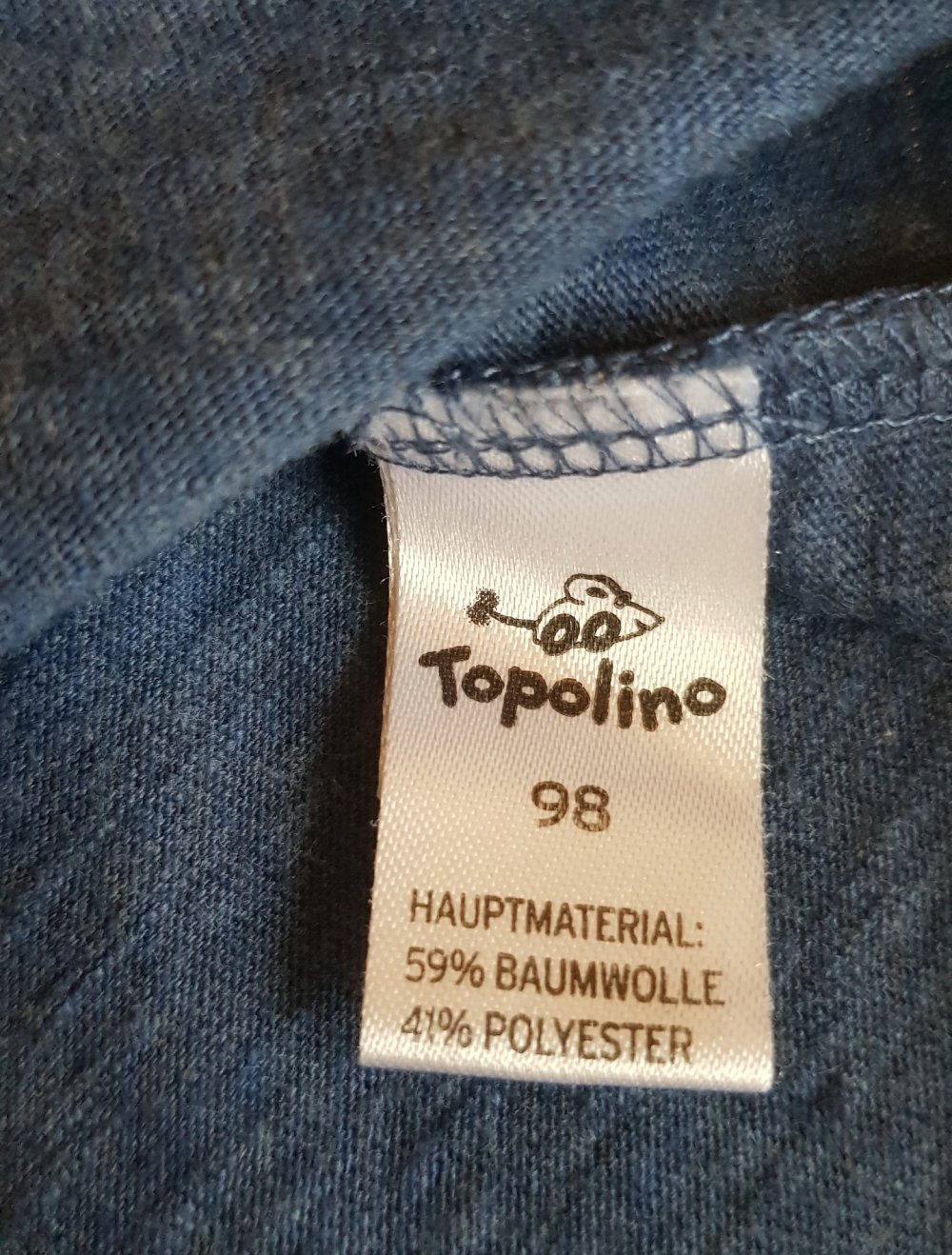 Langarmshirt Gr.98 #Topolino #marineblau