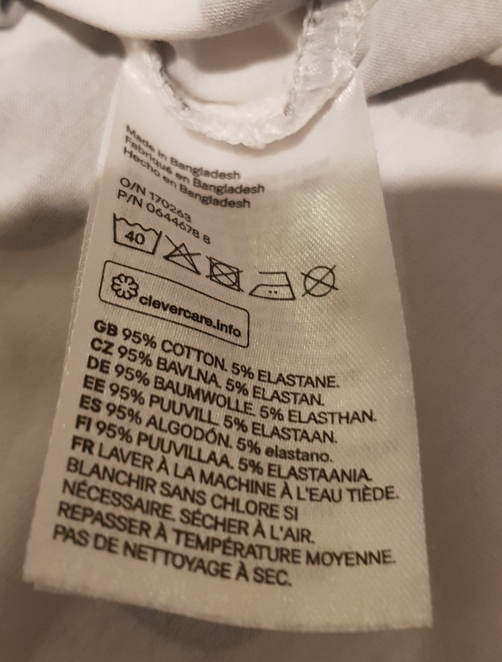 Langarmshirt Gr.104 #H&M #weiß #gepunktet #schwarz