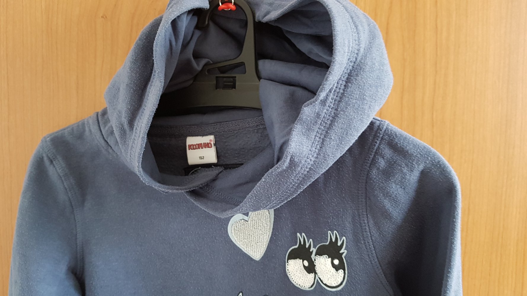 blauer Hoody Größe 152 von Pocopiano
