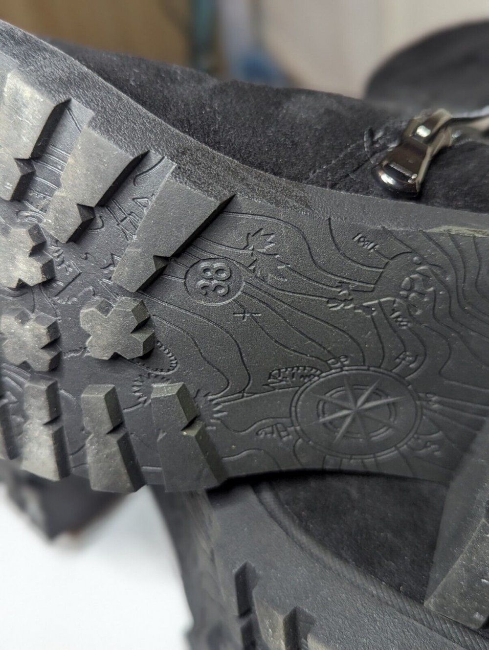 Gefütterte Landrover Stiefel Schwarz Wildleder Größe 38 *Neuwertig*