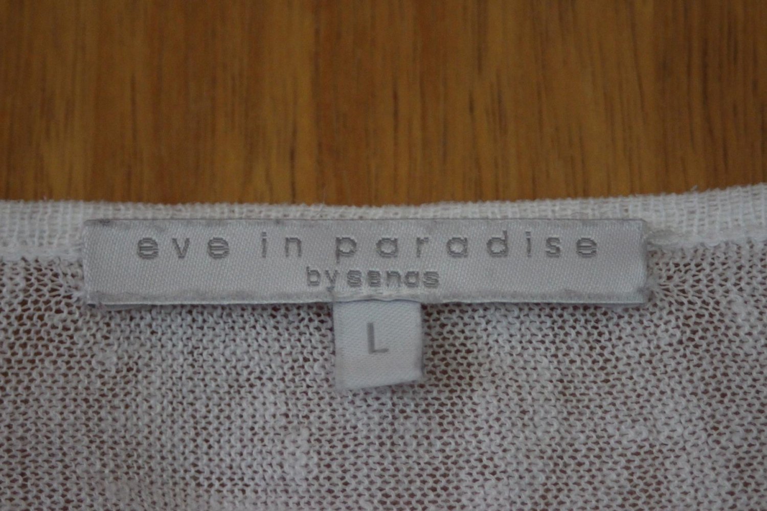 Langarm-Oberteil von Eve in Paradise, weiß, Größe L