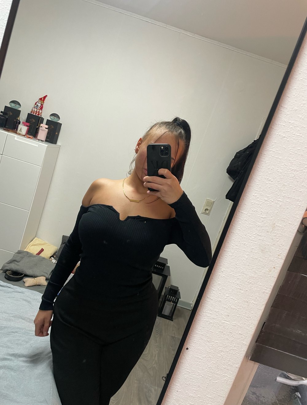 Schulter frei Pulli