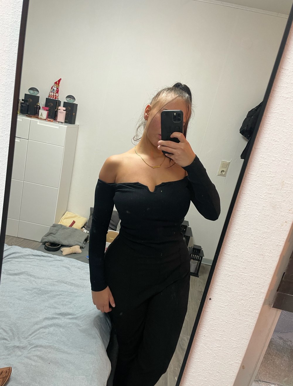 Schulter frei Pulli