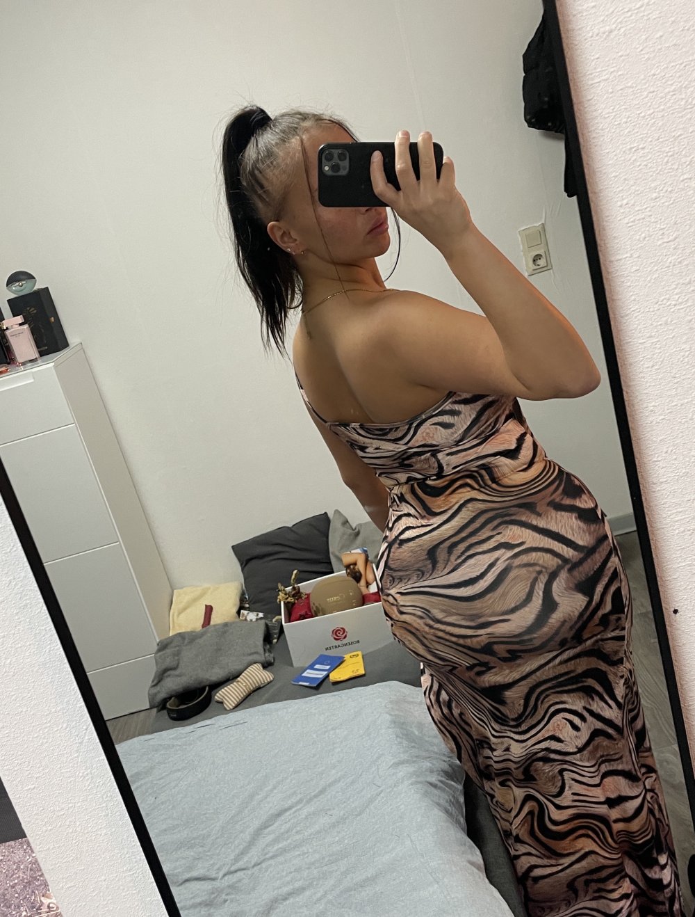 langes Kleid